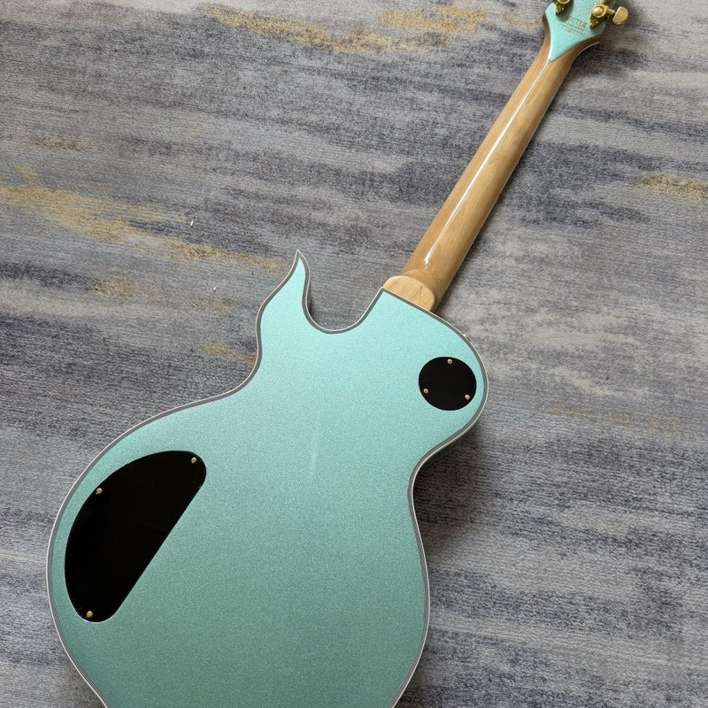 Metallic Green Bullseye Single Cut Electric Guitar (LRG-041)