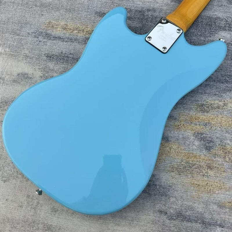Mustang Style Electric Guitar with Gloss Daphne Blue Finish (LRG-071)