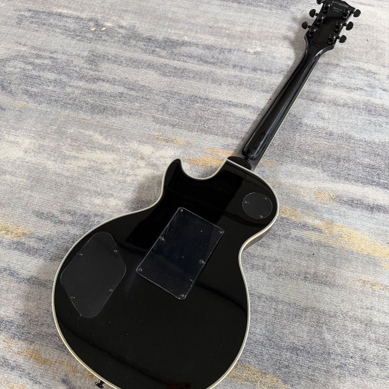 Natural Black Burst Quilted Top LP Style Electric Guitar (LRG-046)
