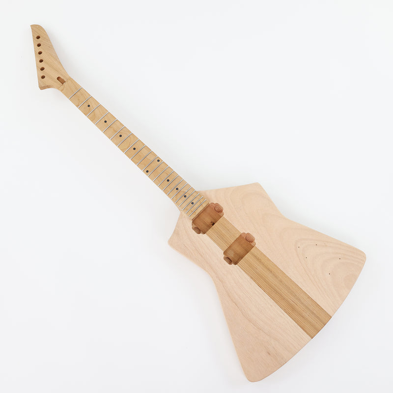 Neck Through DIY Electric Guitar Kit with Roasted Maple Neck and Fretboard (17680, Limited Edition)