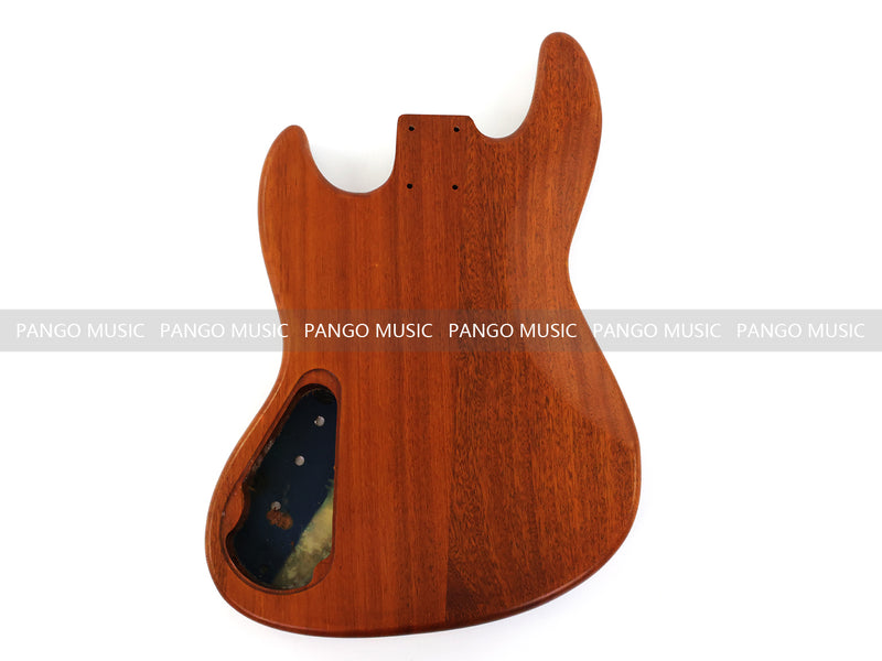 One-of-a-Kind Burl Wood Veneer Epoxy Resin Jazz Bass Style Electric Bass Guitar Body (JBE-002)