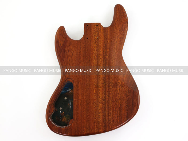 One-of-a-Kind Burl Wood Veneer Epoxy Resin Jazz Bass Style Electric Bass Guitar Body (JBE-014)
