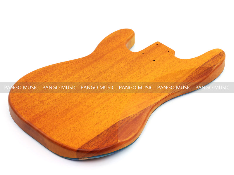 One-of-a-Kind Burl Wood Veneer Epoxy Resin PJ-Style Electric Bass Guitar Body (PJE-001)