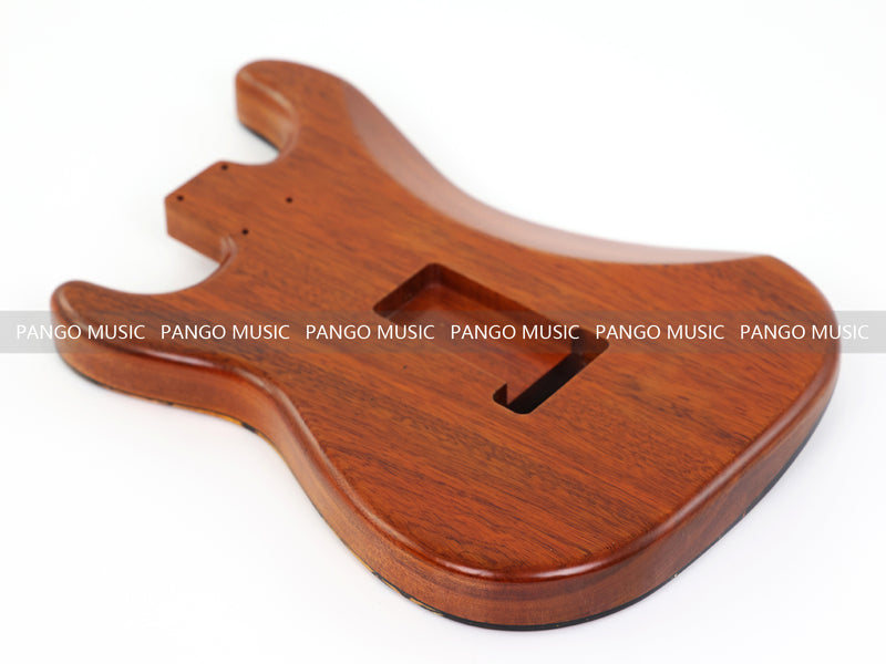 One-of-a-Kind Burl Wood Veneer Epoxy Resin ST Style Electric Guitar Body (SBE-001)