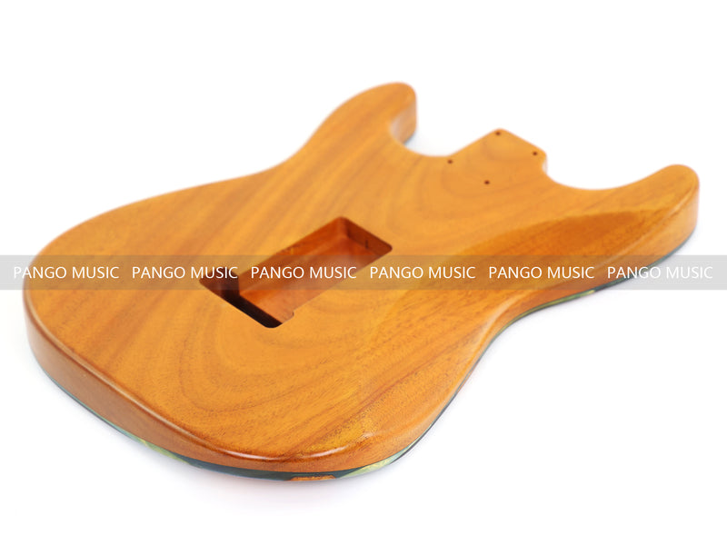 One-of-a-Kind Burl Wood Veneer Epoxy Resin ST Style Electric Guitar Body (SBE-002)