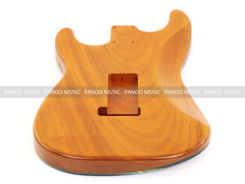 One-of-a-Kind Burl Wood Veneer Epoxy Resin ST Style Electric Guitar Body (SBE-002)