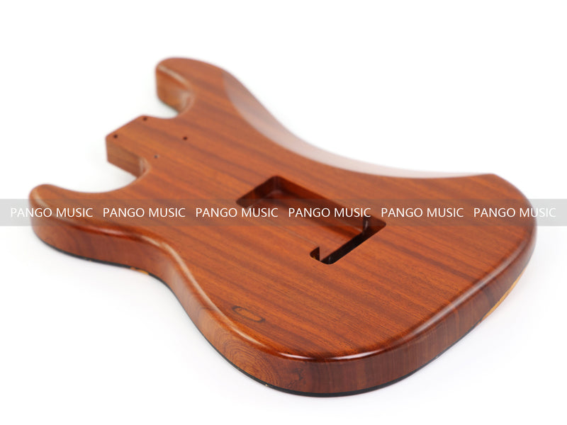 One-of-a-Kind Burl Wood Veneer Epoxy Resin ST Style Electric Guitar Body (SBE-003)