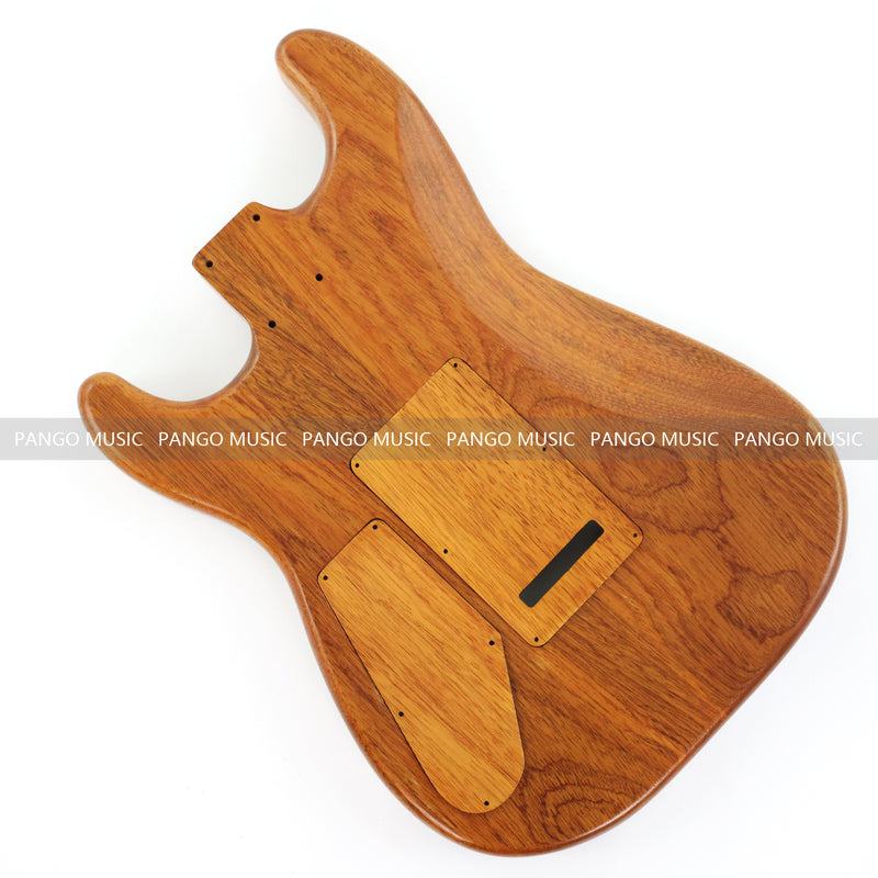 One-of-a-Kind Burl Wood Veneer Epoxy Resin ST Style Electric Guitar Body (SBE-004)