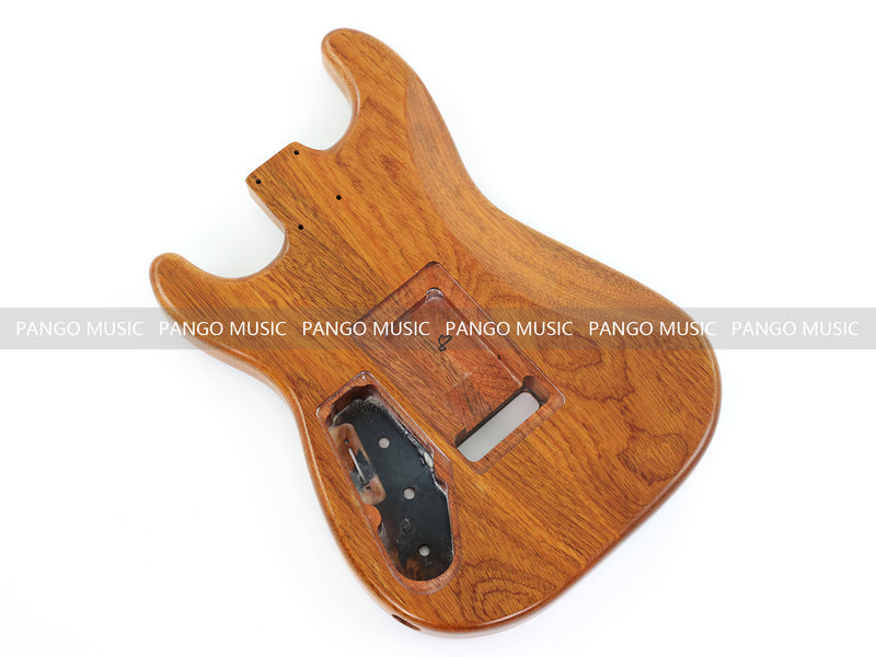One-of-a-Kind Burl Wood Veneer Epoxy Resin ST Style Electric Guitar Body (SBE-004)