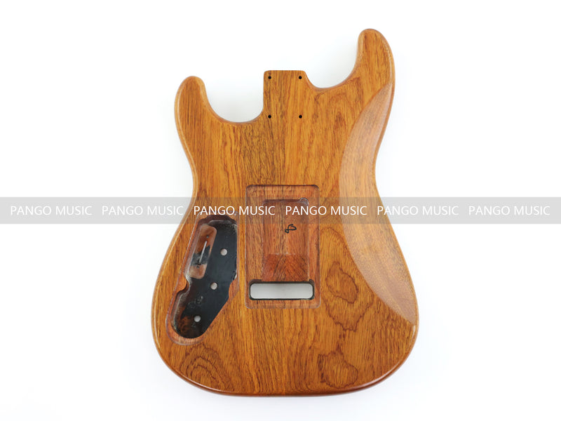 One-of-a-Kind Burl Wood Veneer Epoxy Resin ST Style Electric Guitar Body (SBE-004)