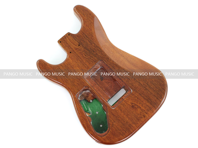 One-of-a-Kind Burl Wood Veneer Epoxy Resin ST Style Electric Guitar Body (SBE-005)