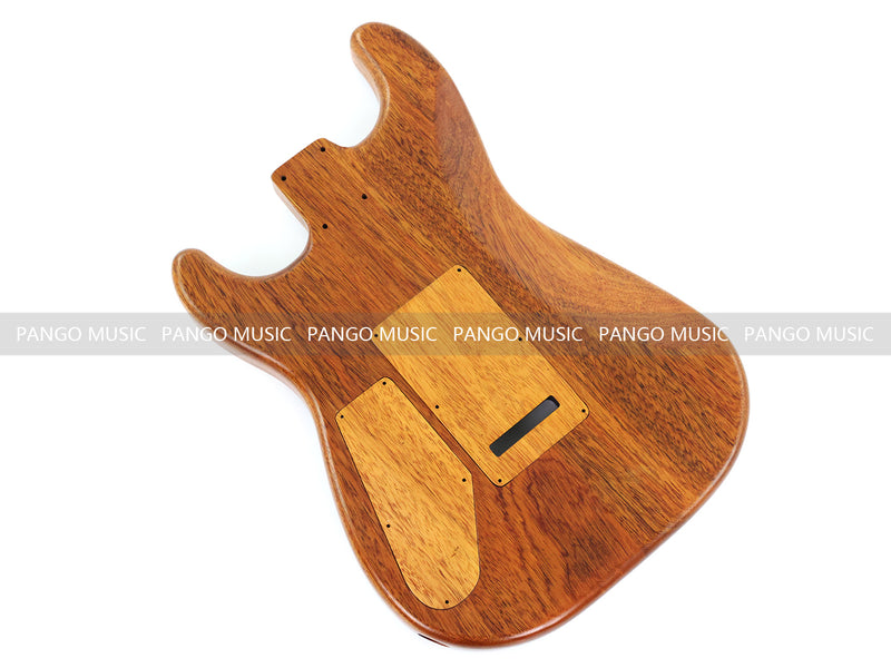 One-of-a-Kind Burl Wood Veneer Epoxy Resin ST Style Electric Guitar Body (SBE-006)