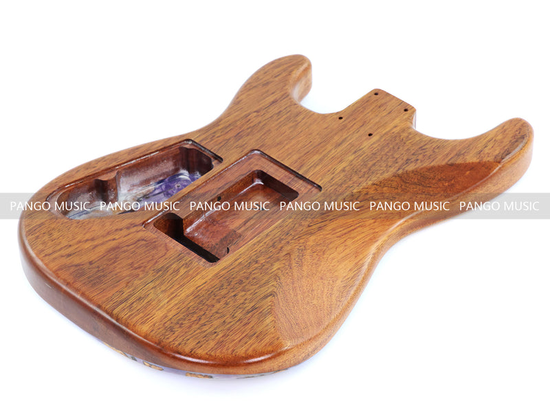 One-of-a-Kind Burl Wood Veneer Epoxy Resin ST Style Electric Guitar Body (SBE-006)