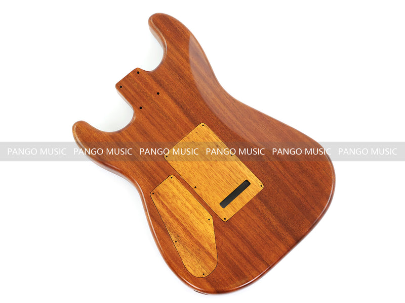 One-of-a-Kind Burl Wood Veneer Epoxy Resin ST Style Electric Guitar Body (SBE-007)