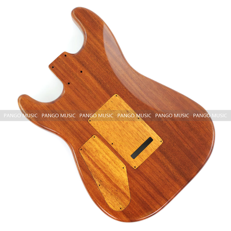 One-of-a-Kind Burl Wood Veneer Epoxy Resin ST Style Electric Guitar Body (SBE-007)