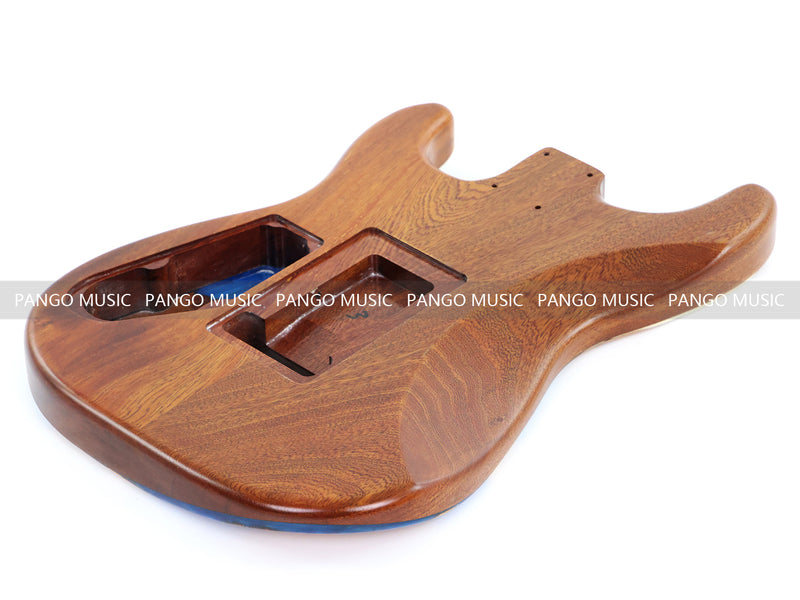 One-of-a-Kind Burl Wood Veneer Epoxy Resin ST Style Electric Guitar Body (SBE-008)