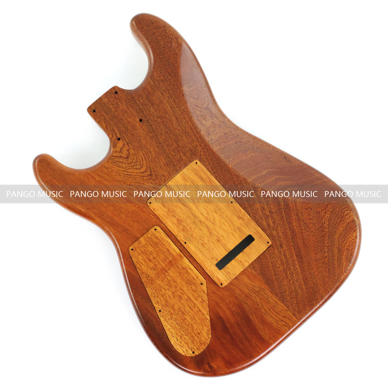 One-of-a-Kind Burl Wood Veneer Epoxy Resin ST Style Electric Guitar Body (SBE-008)