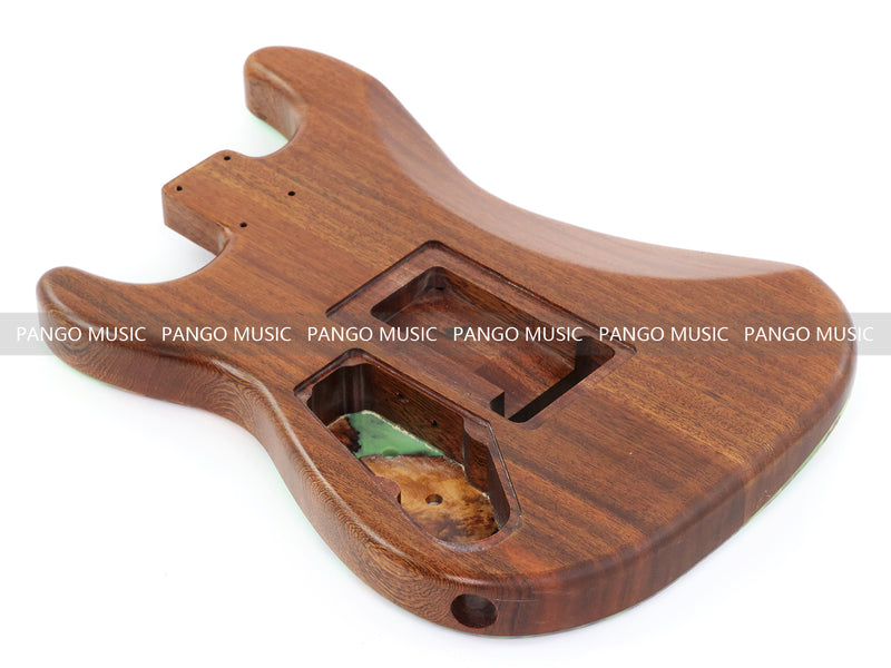 One-of-a-Kind Burl Wood Veneer Epoxy Resin ST Style Electric Guitar Body (SBE-009)