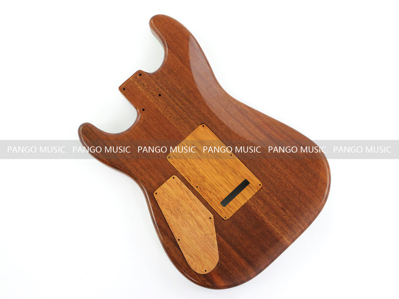 One-of-a-Kind Burl Wood Veneer Epoxy Resin ST Style Electric Guitar Body (SBE-009)