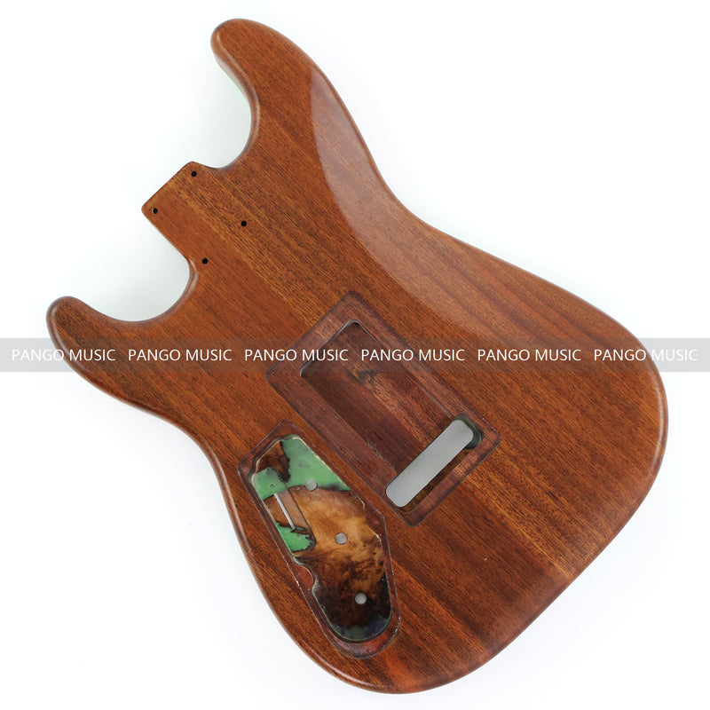 One-of-a-Kind Burl Wood Veneer Epoxy Resin ST Style Electric Guitar Body (SBE-009)