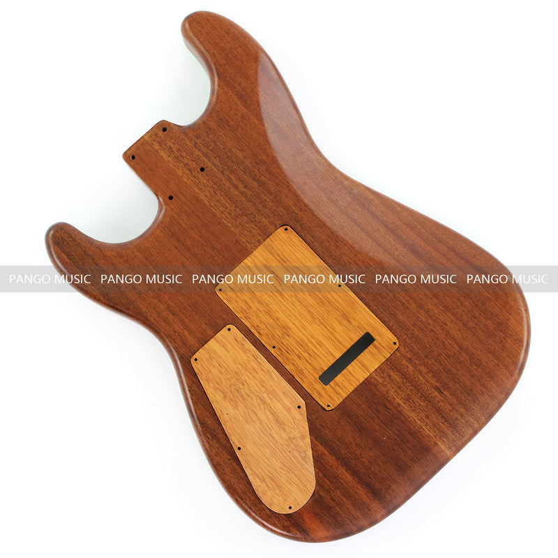 One-of-a-Kind Burl Wood Veneer Epoxy Resin ST Style Electric Guitar Body (SBE-009)