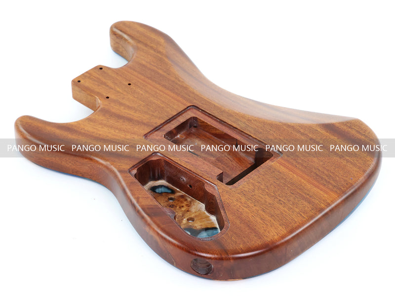 One-of-a-Kind Burl Wood Veneer Epoxy Resin ST Style Electric Guitar Body (SBE-010)