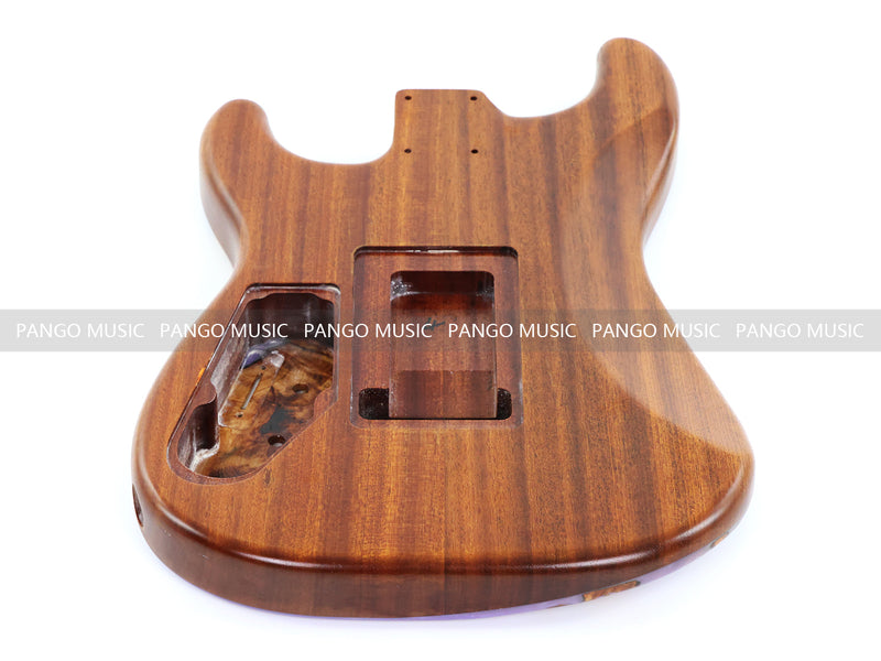 One-of-a-Kind Burl Wood Veneer Epoxy Resin ST Style Electric Guitar Body (SBE-011)