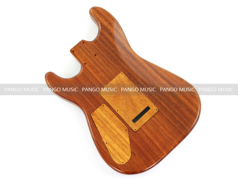 One-of-a-Kind Burl Wood Veneer Epoxy Resin ST Style Electric Guitar Body (SBE-011)