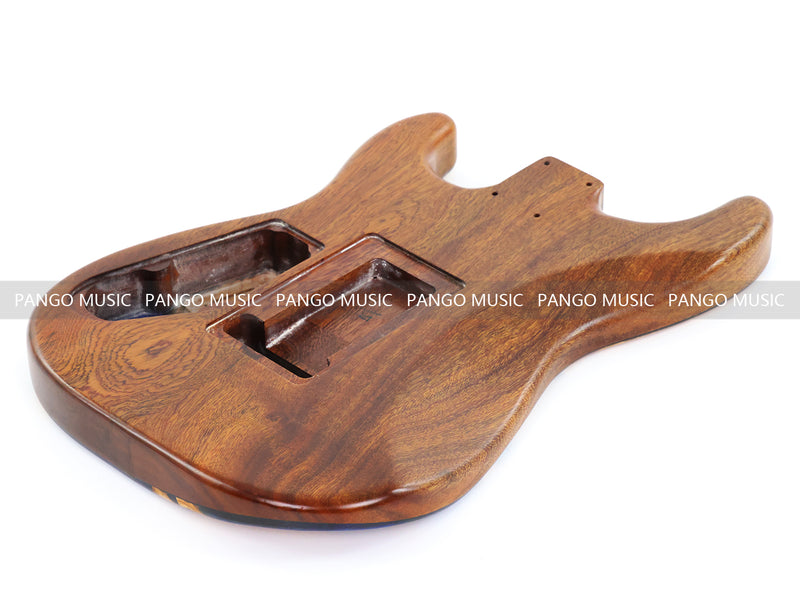 One-of-a-Kind Burl Wood Veneer Epoxy Resin ST Style Electric Guitar Body (SBE-012)