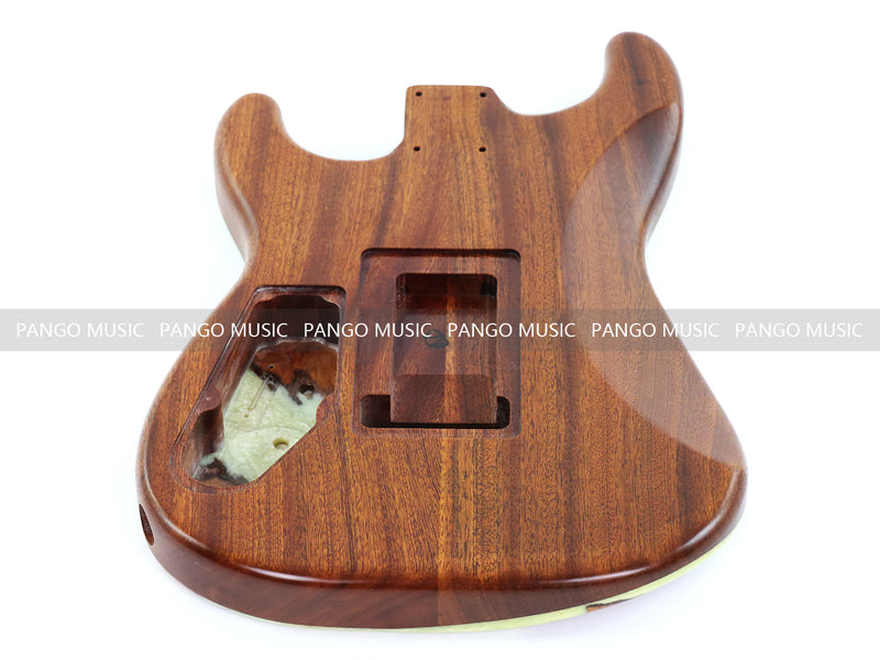 One-of-a-Kind Burl Wood Veneer Epoxy Resin ST Style Electric Guitar Body (SBE-013)