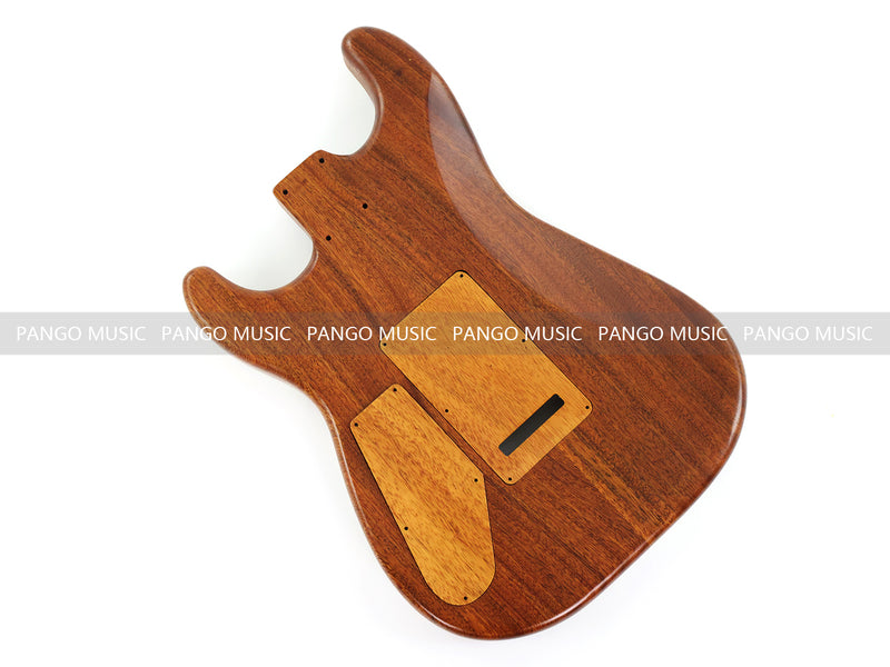 One-of-a-Kind Burl Wood Veneer Epoxy Resin ST Style Electric Guitar Body (SBE-013)