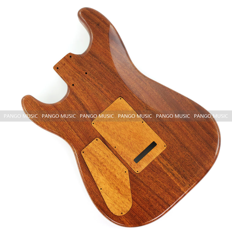 One-of-a-Kind Burl Wood Veneer Epoxy Resin ST Style Electric Guitar Body (SBE-013)