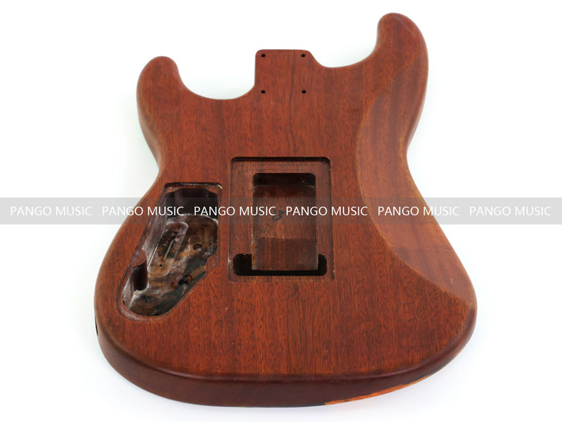 One-of-a-Kind Burl Wood Veneer Epoxy Resin ST Style Electric Guitar Body (SBE-014)
