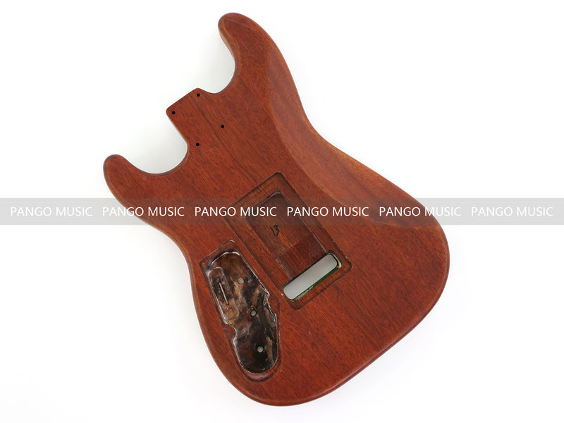 One-of-a-Kind Burl Wood Veneer Epoxy Resin ST Style Electric Guitar Body (SBE-014)