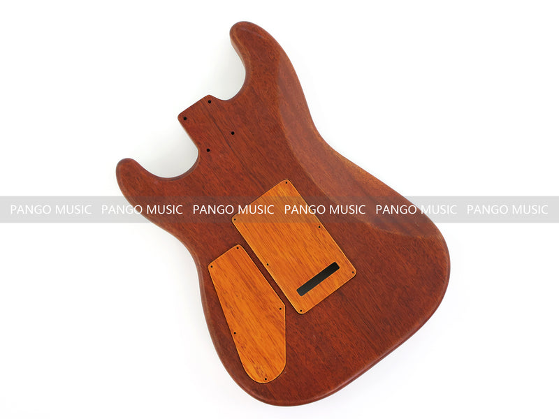 One-of-a-Kind Burl Wood Veneer Epoxy Resin ST Style Electric Guitar Body (SBE-014)