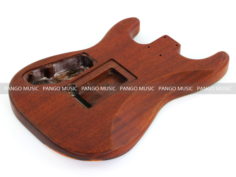 One-of-a-Kind Burl Wood Veneer Epoxy Resin ST Style Electric Guitar Body (SBE-014)