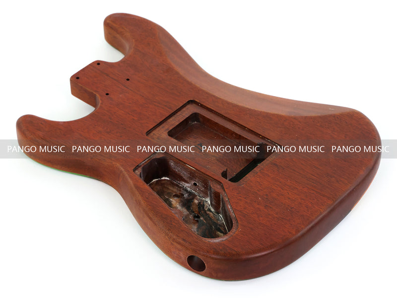 One-of-a-Kind Burl Wood Veneer Epoxy Resin ST Style Electric Guitar Body (SBE-014)