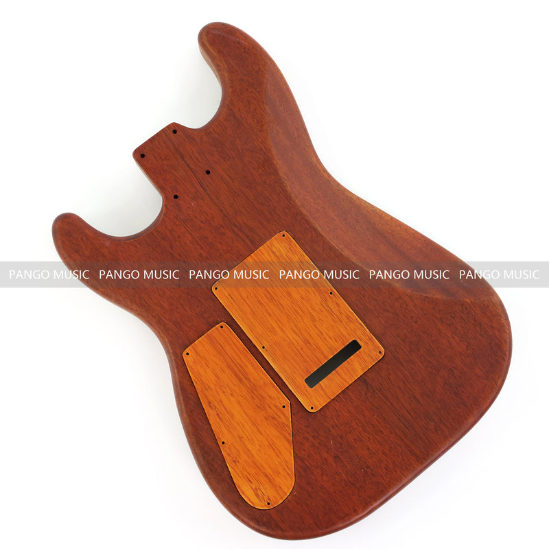 One-of-a-Kind Burl Wood Veneer Epoxy Resin ST Style Electric Guitar Body (SBE-014)