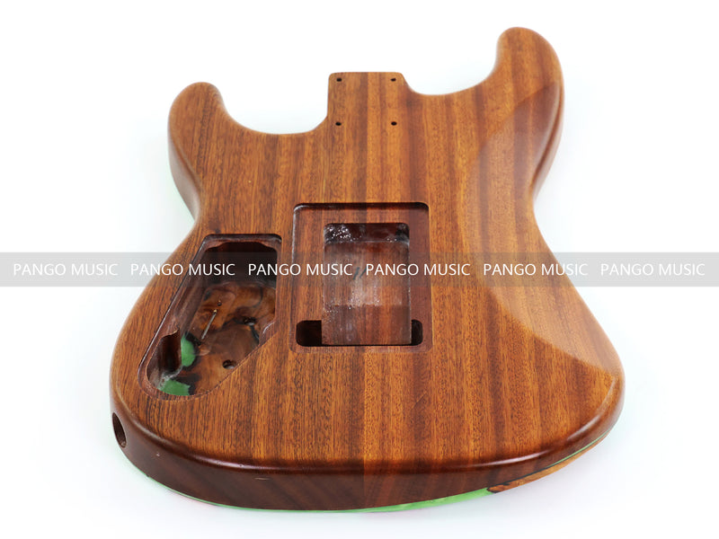 One-of-a-Kind Burl Wood Veneer Epoxy Resin ST Style Electric Guitar Body (SBE-015)