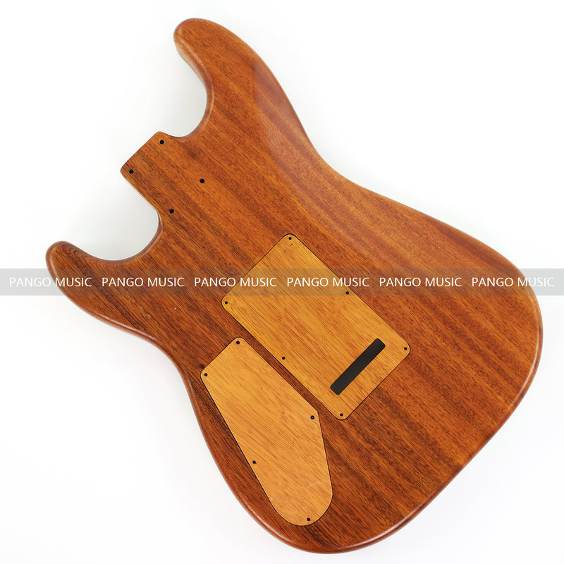 One-of-a-Kind Burl Wood Veneer Epoxy Resin ST Style Electric Guitar Body (SBE-015)