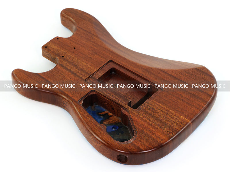 One-of-a-Kind Burl Wood Veneer Epoxy Resin ST Style Electric Guitar Body (SBE-016)