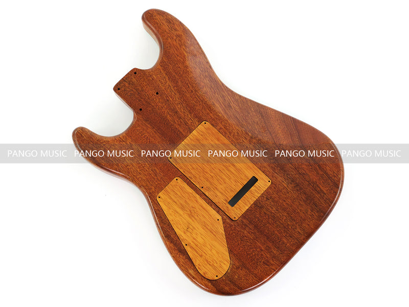 One-of-a-Kind Burl Wood Veneer Epoxy Resin ST Style Electric Guitar Body (SBE-017)