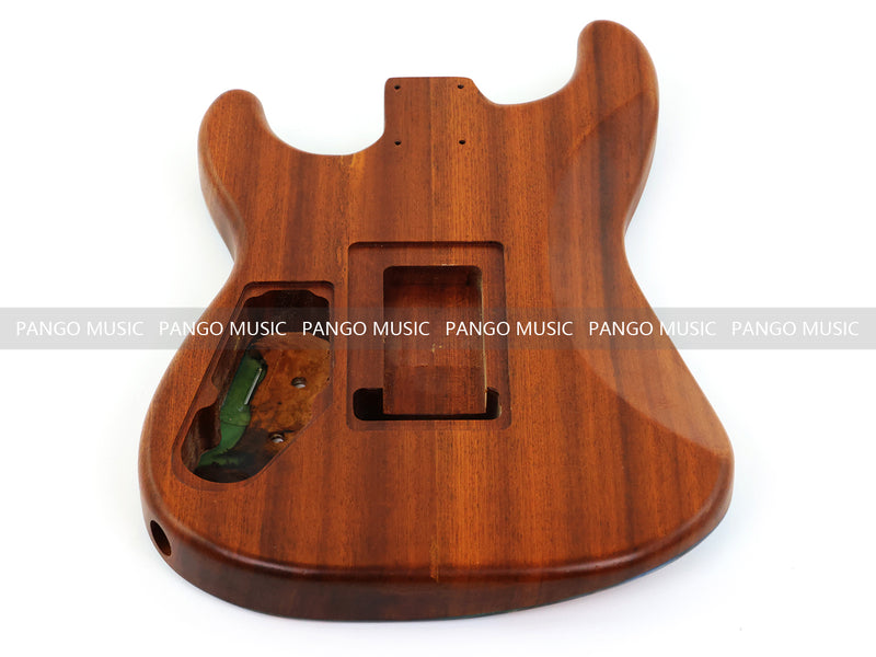 One-of-a-Kind Burl Wood Veneer Epoxy Resin ST Style Electric Guitar Body (SBE-020)