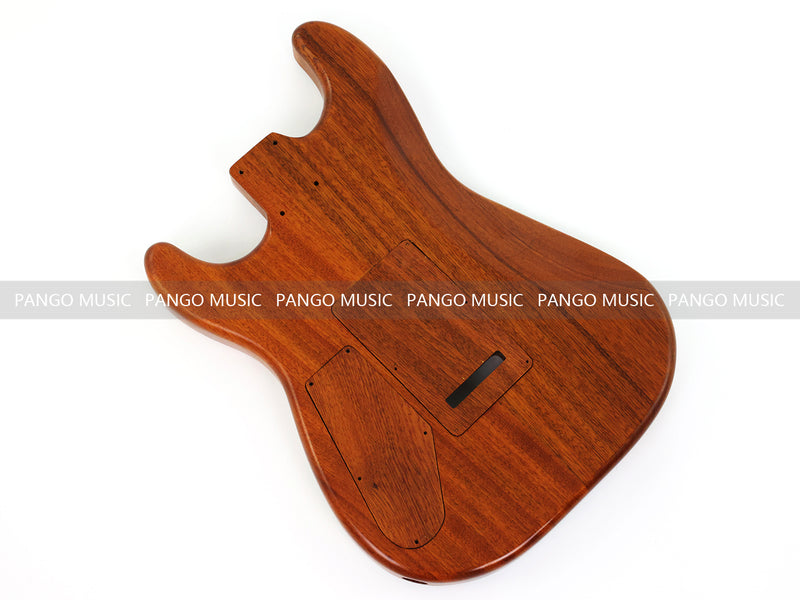 One-of-a-Kind Burl Wood Veneer Epoxy Resin ST Style Electric Guitar Body (SBE-022)