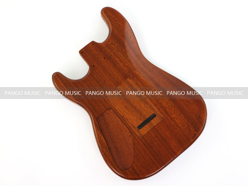 One-of-a-Kind Burl Wood Veneer Epoxy Resin ST Style Electric Guitar Body (SBE-026)