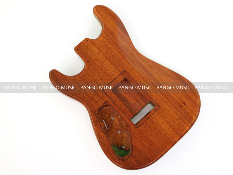 One-of-a-Kind Burl Wood Veneer Epoxy Resin ST Style Electric Guitar Body (SBE-027)