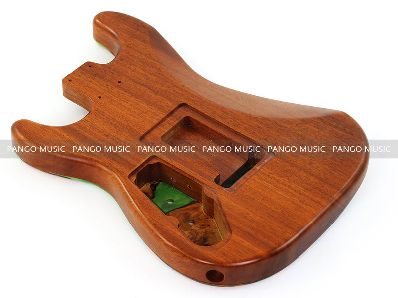 One-of-a-Kind Burl Wood Veneer Epoxy Resin ST Style Electric Guitar Body (SBE-028)