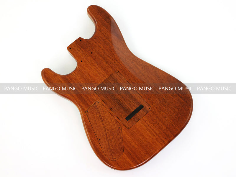 One-of-a-Kind Burl Wood Veneer Epoxy Resin ST Style Electric Guitar Body (SBE-028)