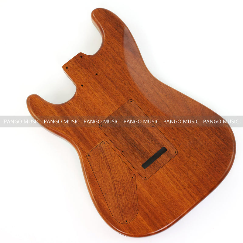 One-of-a-Kind Burl Wood Veneer Epoxy Resin ST Style Electric Guitar Body (SBE-028)