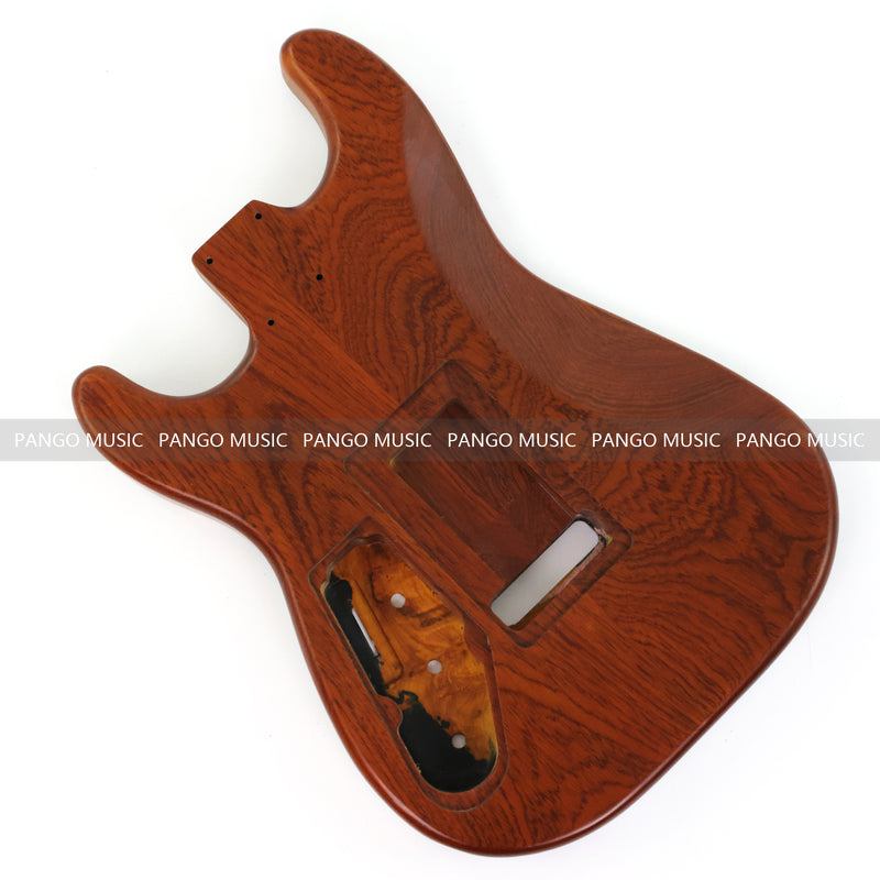 One-of-a-Kind Burl Wood Veneer Epoxy Resin ST Style Electric Guitar Body (SBE-032)